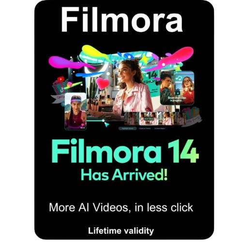 Filmora 14 + Unlimited AI Feature ( Limited Time Offer Deal )